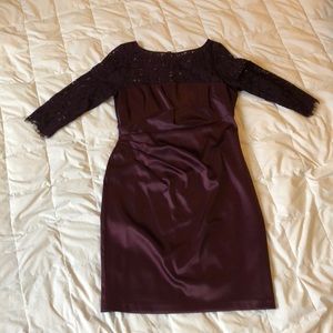 Purple evening dress. 12